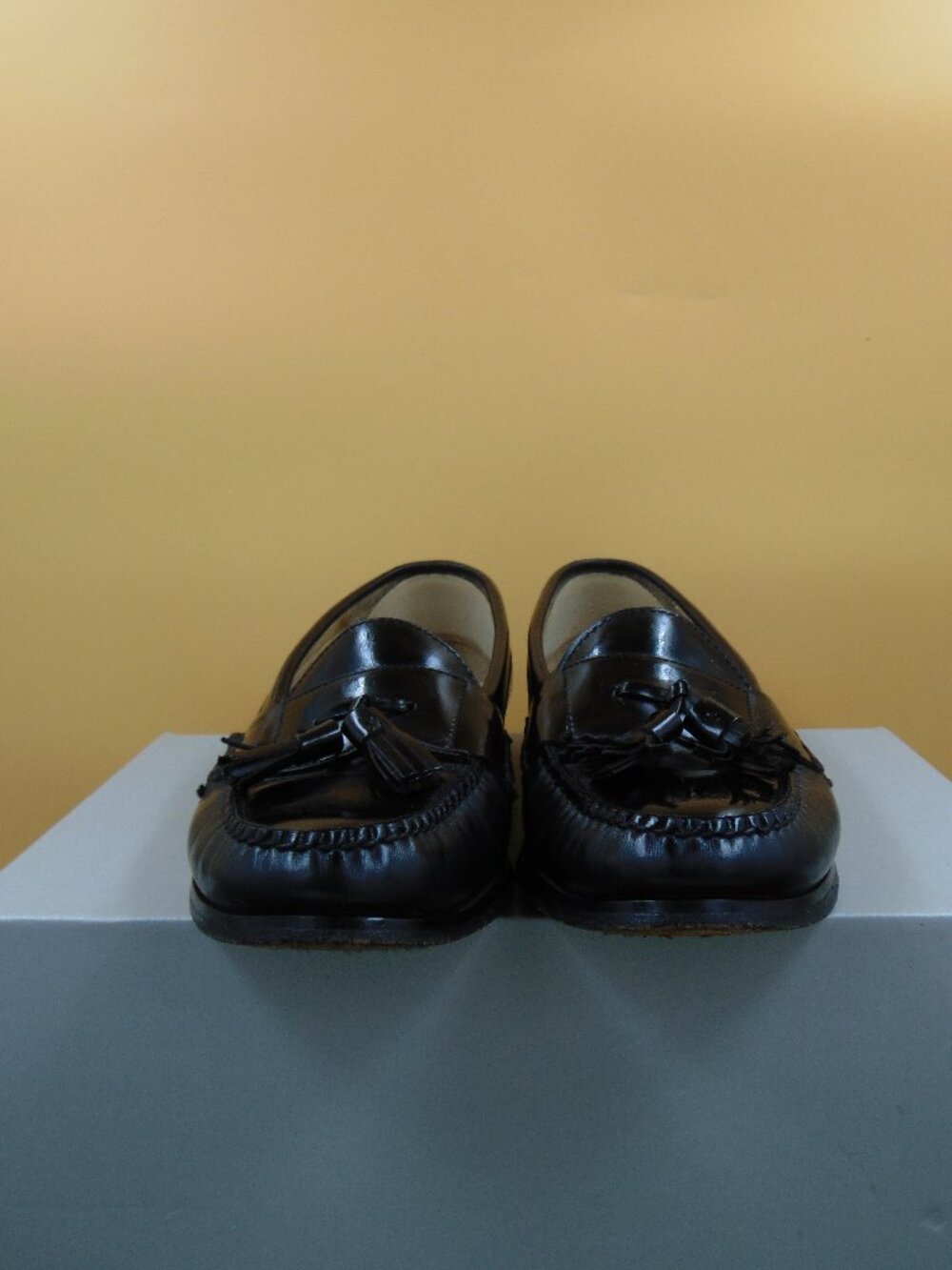 Cole Haan Pinch Penny Loafers Men’s 8.5 Black Leather Tassel Slip On Dress Shoes